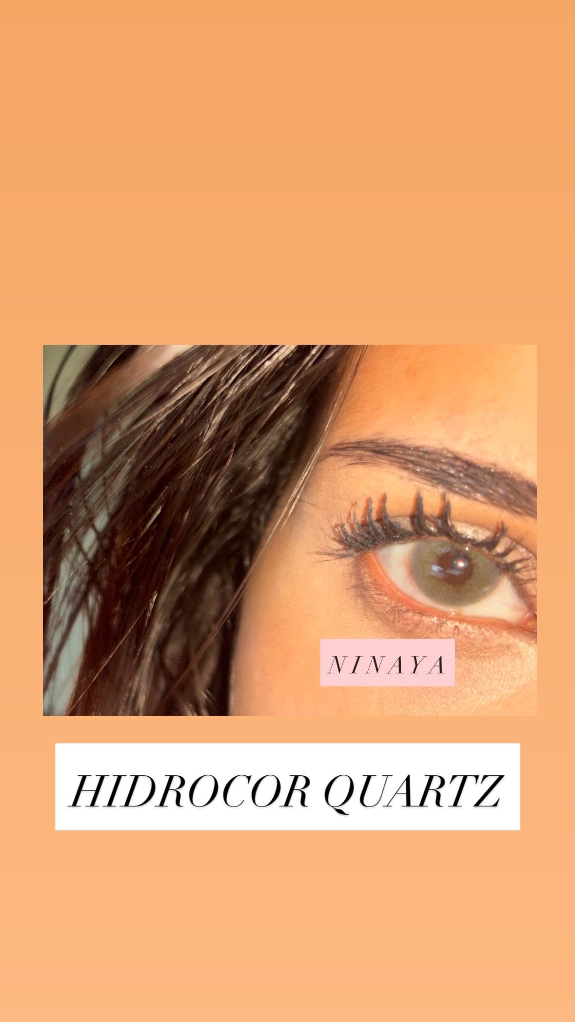 Lentilles cosmétique annuel - Hidrocor quartz