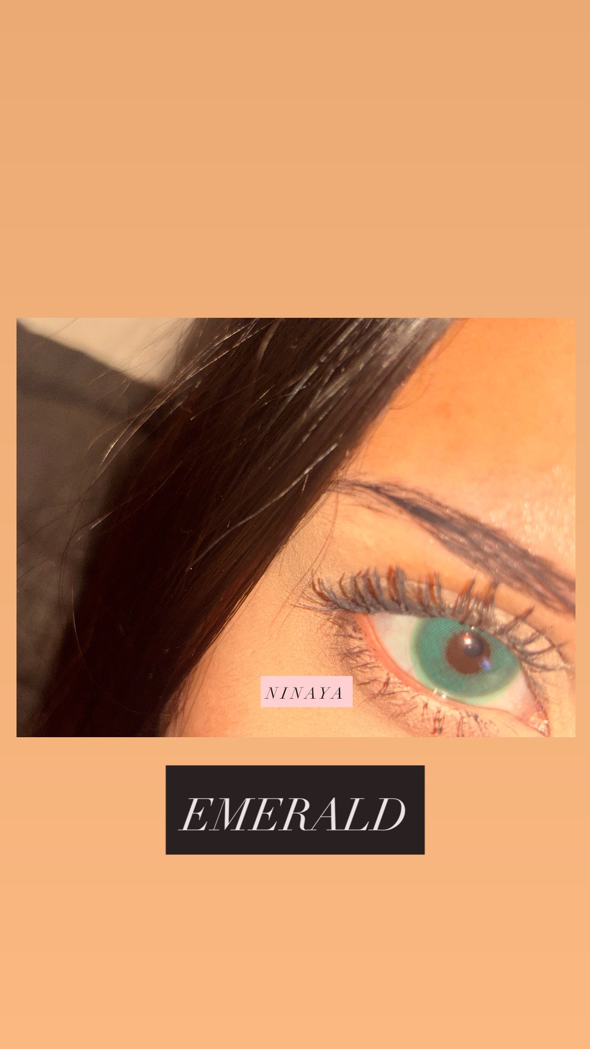 Lentilles cosmétique annuel - hidrocor Emerald