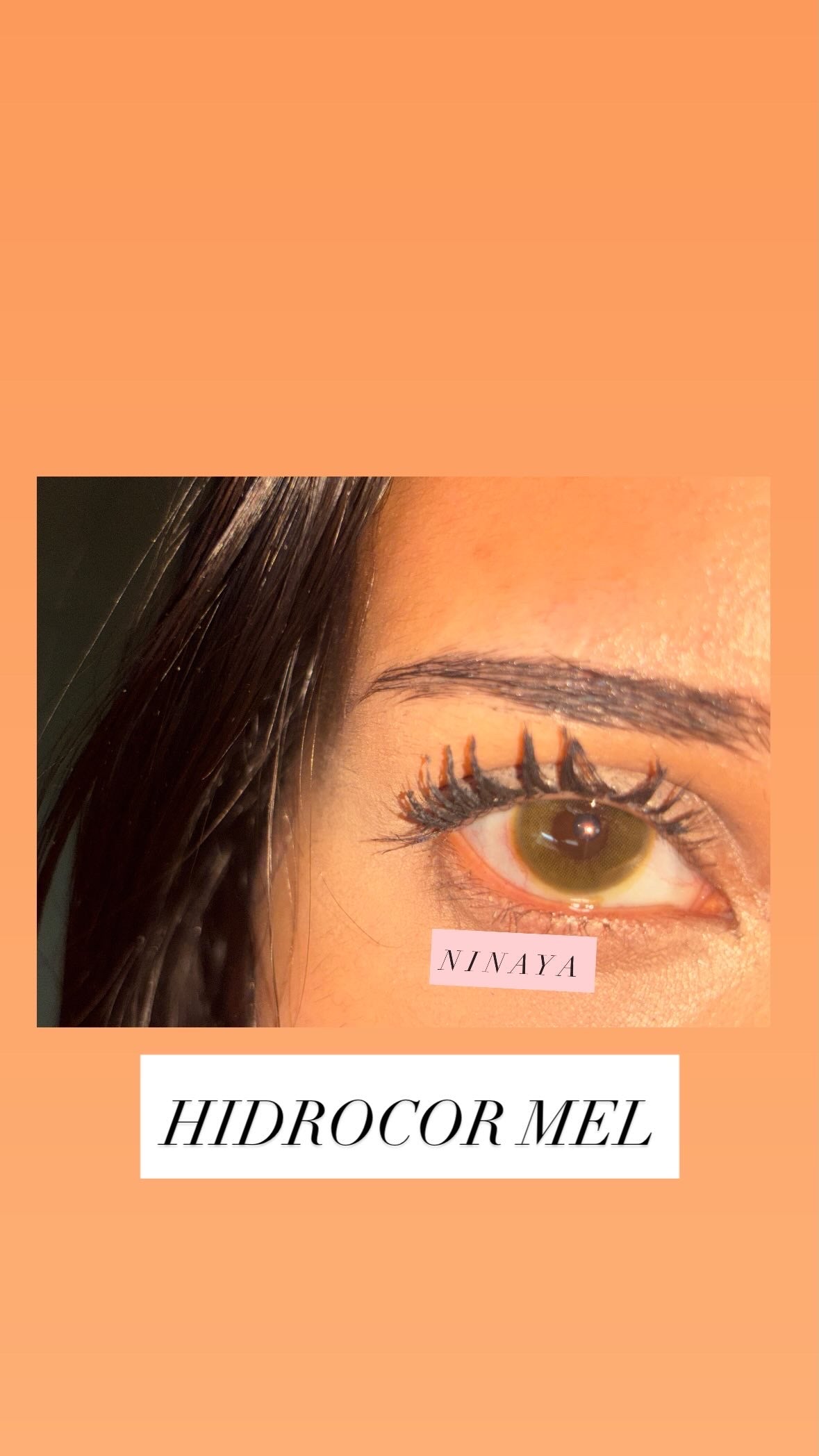 Lentille cosmétique annuel - hidrocor Mel