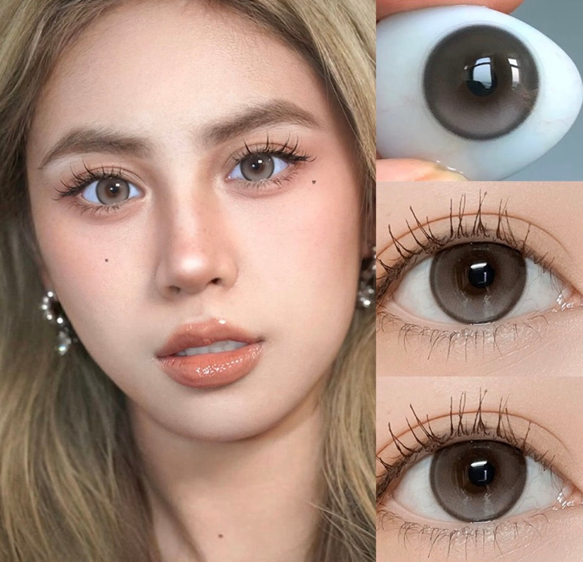 Lentille annuel cosmétique     Peach Cocoa Grey🍑