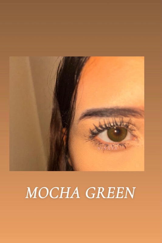 Lentilles cosmétique annuel - mocha Green