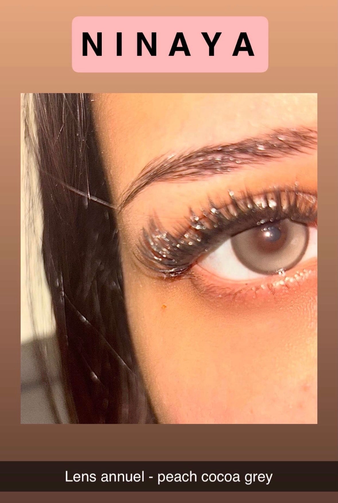 Lentille annuel cosmétique     Peach Cocoa Grey🍑