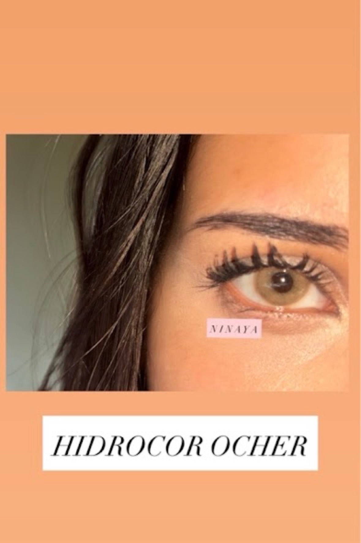 Lentille annuel cosmétique - hidrocor Ocher